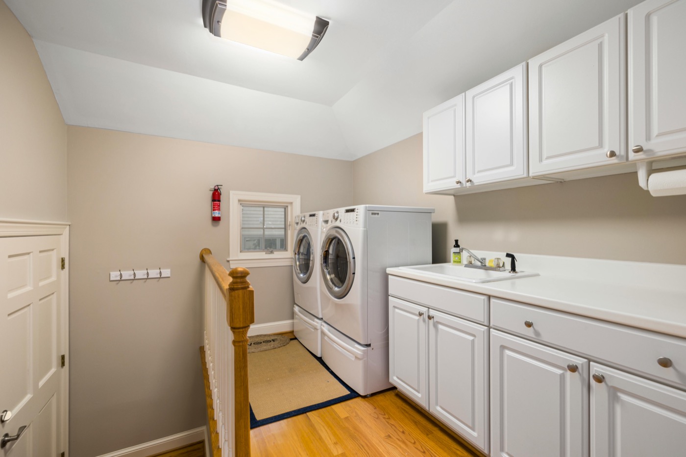 Custom laundry room cabinets